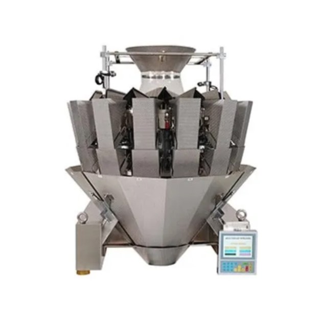 Multihead Weigh Filler Machine | 10-14 Head for Snacks Grains Namkeen | High Speed 50-80 bpm Precision PLC Control